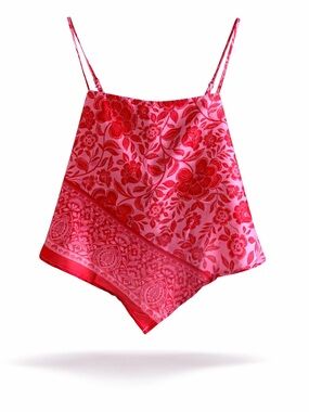 Honey & Sparkle Floral Bandana Cami Top Size L NWT